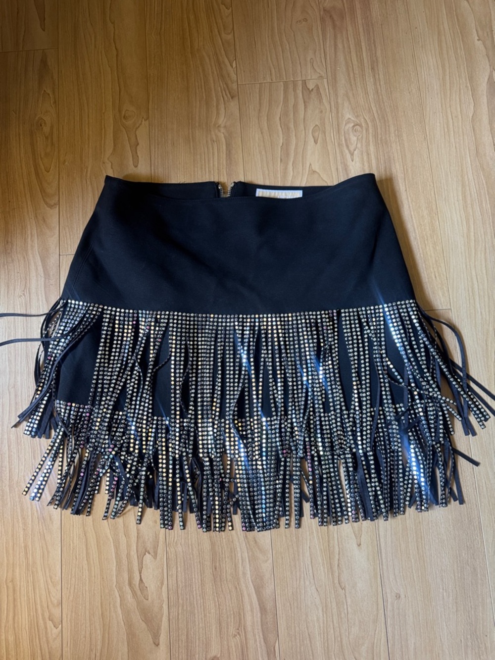 MICHAEL Michael Kors Michael Kors Women's Studded Fringe Mini Skirt